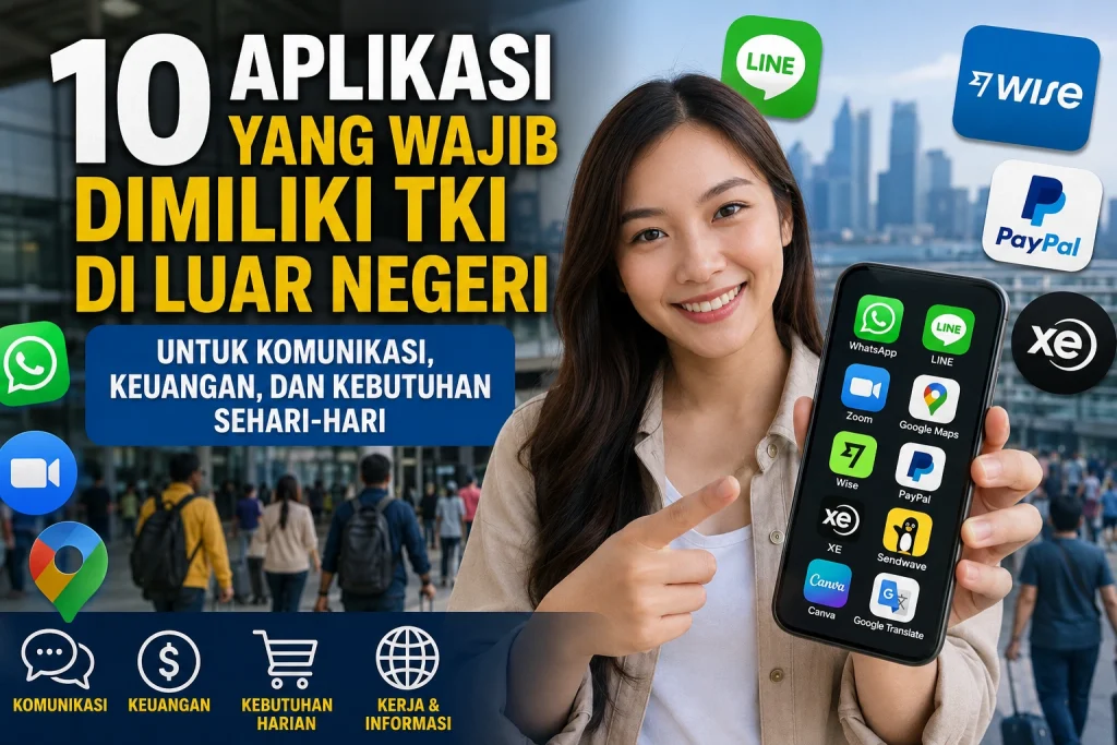10 Aplikasi yang Wajib Dimiliki TKI di Luar Negeri untuk Komunikasi, Keuangan, dan Kebutuhan Sehari-hari