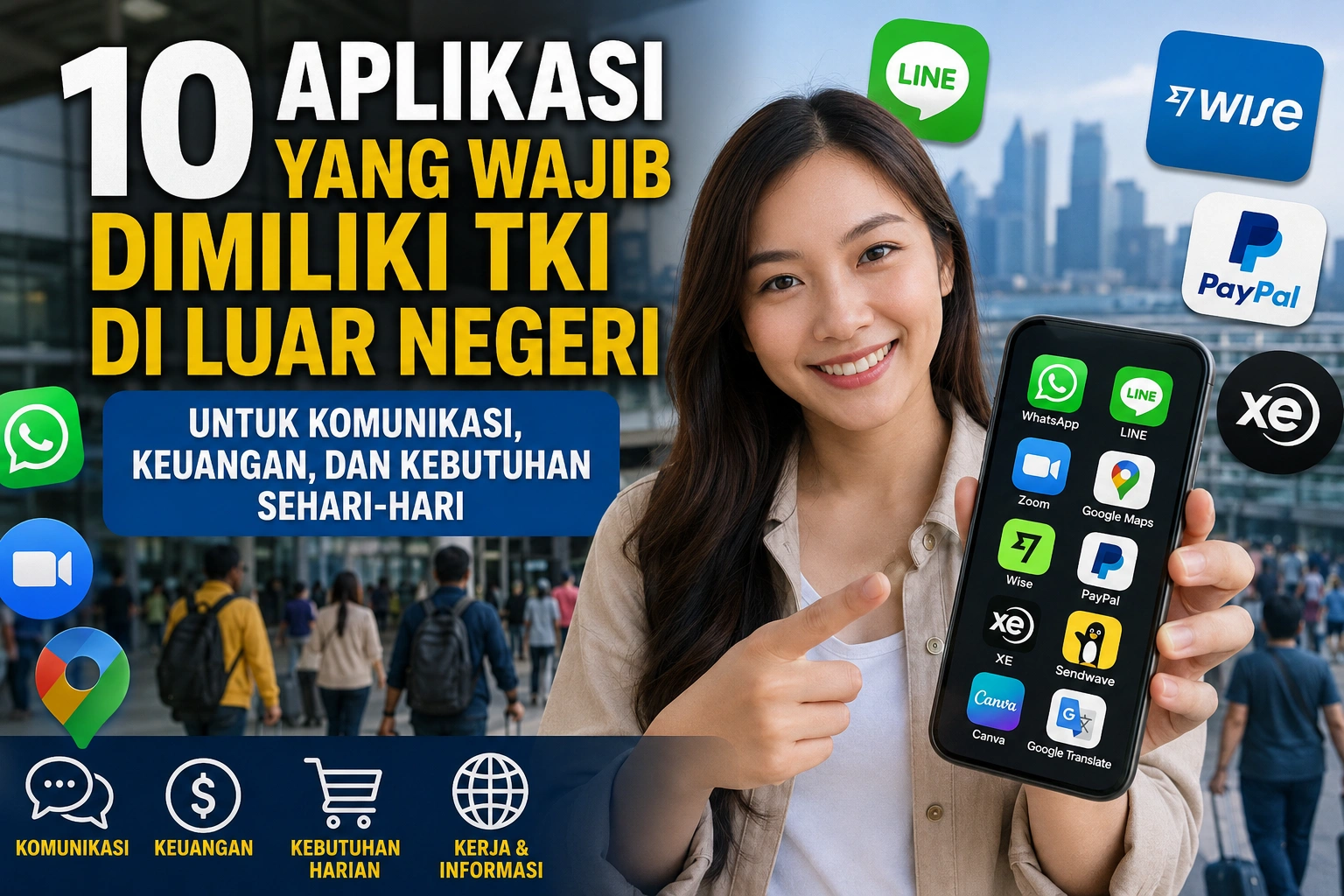 10 Aplikasi yang Wajib Dimiliki TKI di Luar Negeri untuk Komunikasi, Keuangan, dan Kebutuhan Sehari-hari